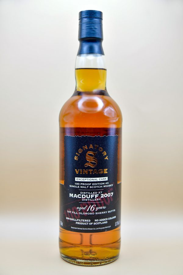 Macduff 16 Jahre 2007 Exceptional Cask 100 Proof Edition #3 - Signatory, 57,1%