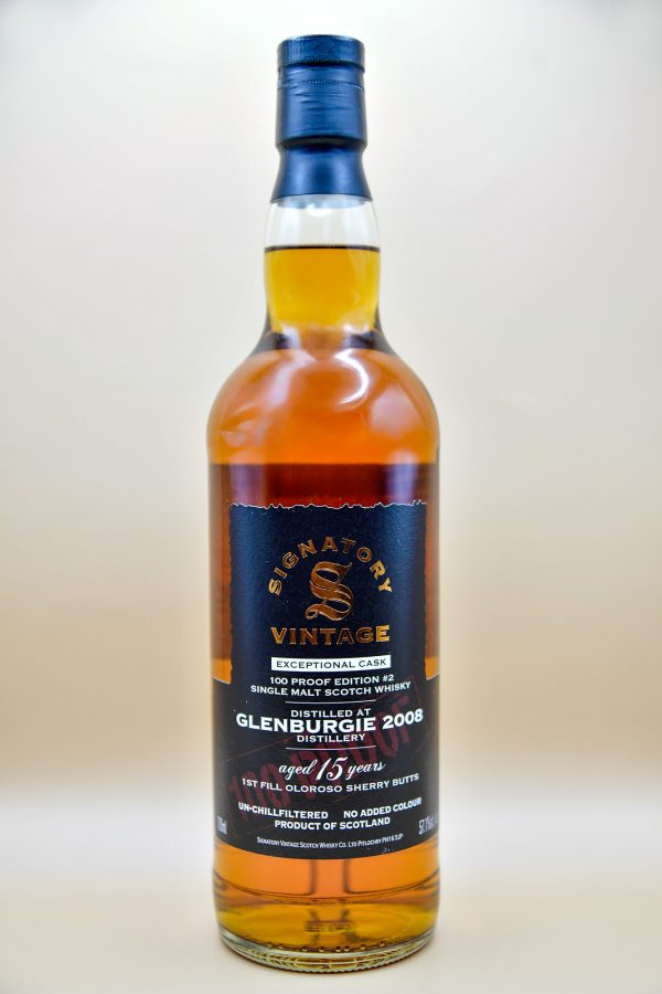 Glenburgie 15 Jahre 2008 Exceptional Cask 100 Proof Edition #2 - Signatory, 57,1%
