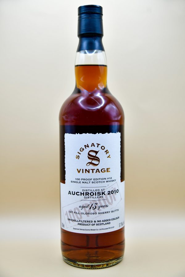 Auchroisk 13 Jahre 2010 100 Proof Edition #12 - Signatory, 57,1%