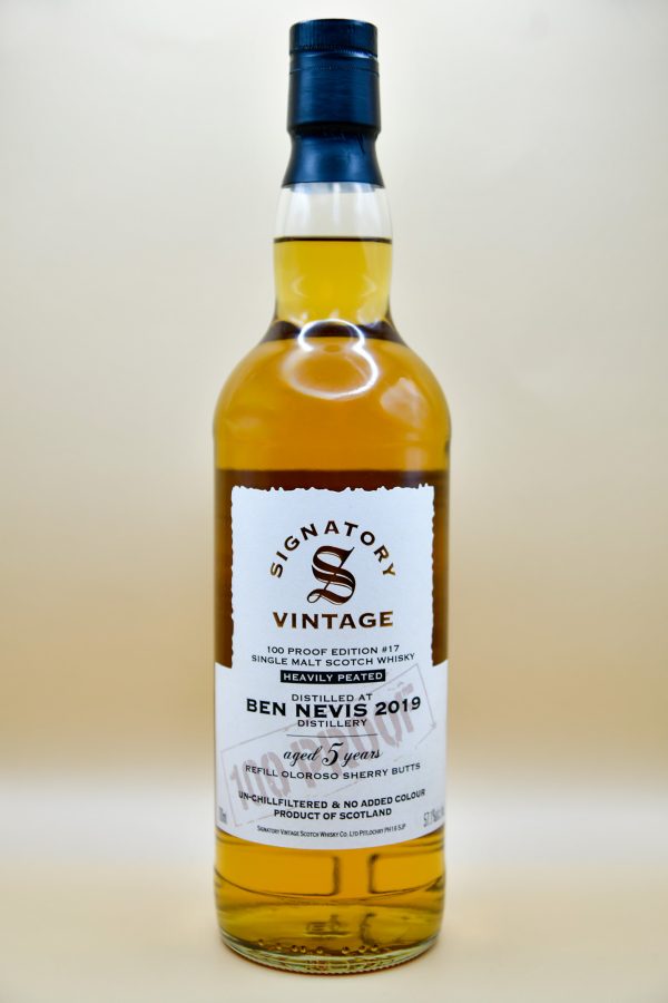 Ben Nevis 5 Jahre 2019 100 Proof Edition #17 - Signatory, 57,1%
