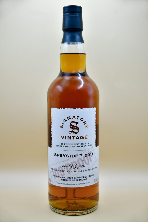 Speyside (M) 13 Jahre 2011 100 Proof Edition #25 - Signatory, 57,1%