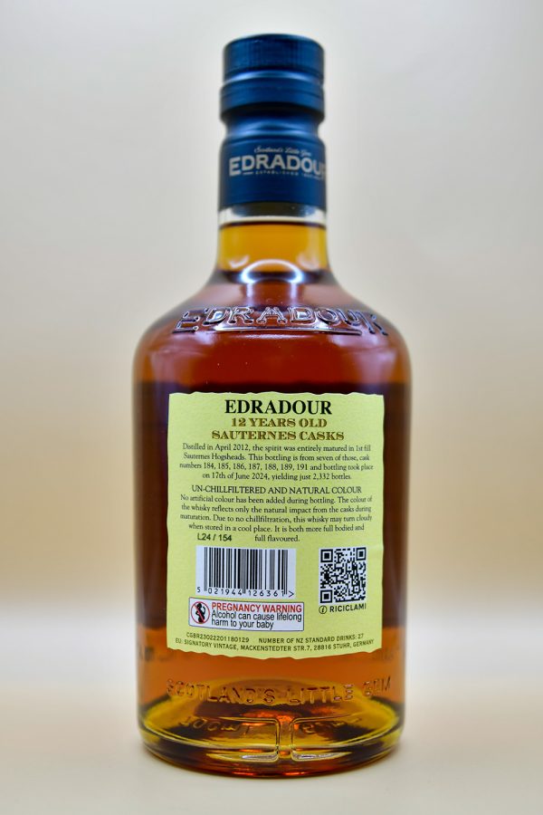 Edradour 12 Jahre 2012/2024 Sauternes Cask Small Batch, 48,2% – Bild 2