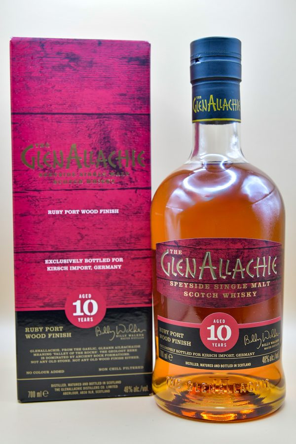 GlenAllachie 10 Jahre Ruby Port Wood Finish, 48%