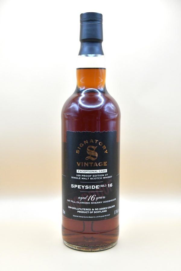 Speyside (GL) 16 Jahre Exceptional Cask 100 Proof Edition #7 - Signatory, 57,1%