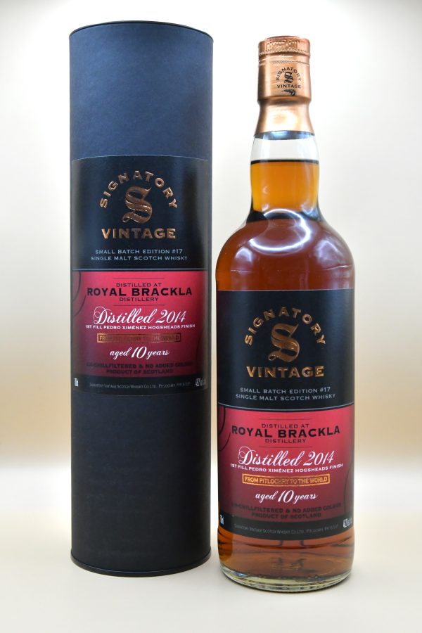 Royal Brackla 10 Jahre 2014 Small Batch Edition #17 - Signatory, 48,2%