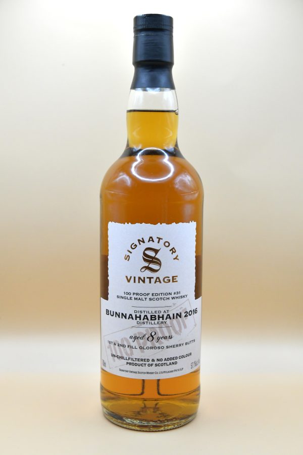 Bunnahabhain 8 Jahre 2016 100 Proof Edition #31 - Signatory, 57,1%