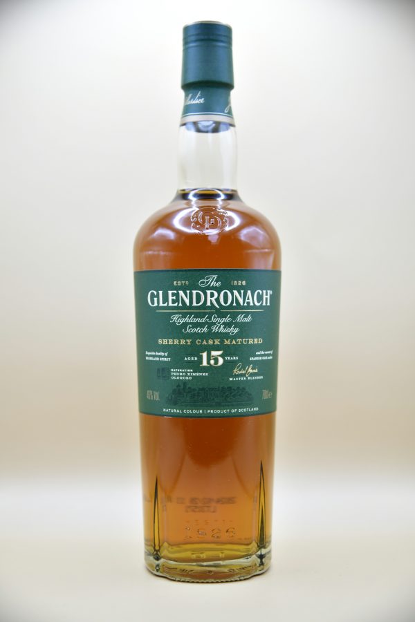 GlenDronach 15 Jahre Sherry Cask Matured (ohne Verpackung), 46%