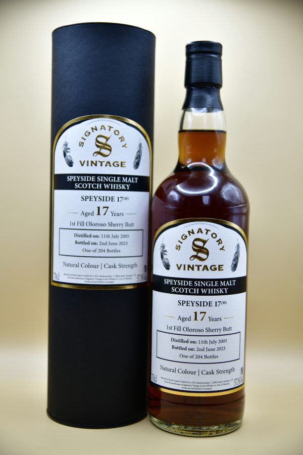Speyside (M) 17 Jahre 2005/2023 Cask Strength - Signatory, 57,1%