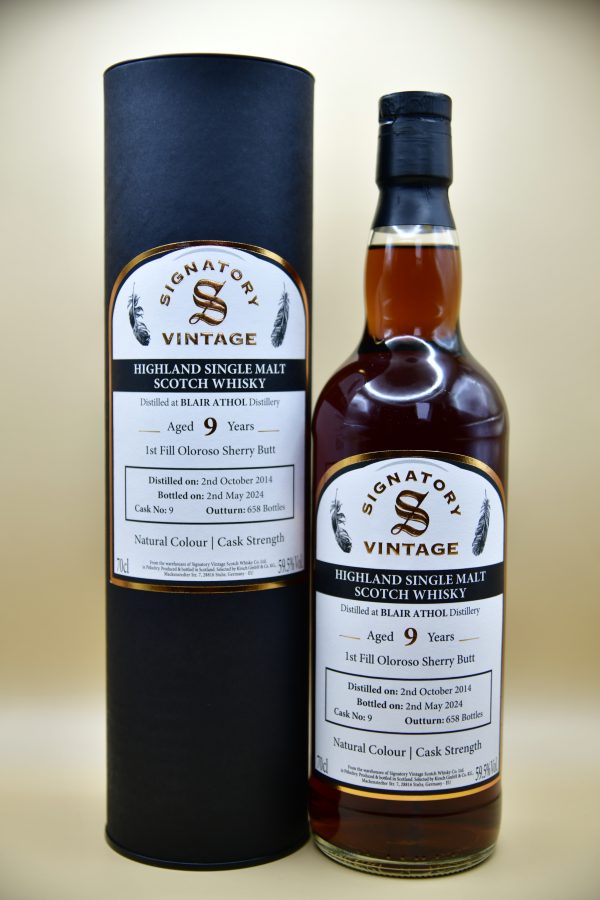 Blair Athol 9 Jahre 2014/2024 Cask Strength - Signatory, 59,5%