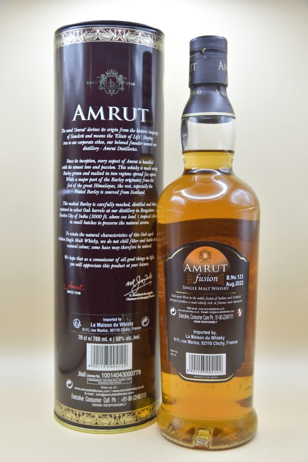 Amrut Fusion – Indian Single Malt Whisky, 50% – Bild 2
