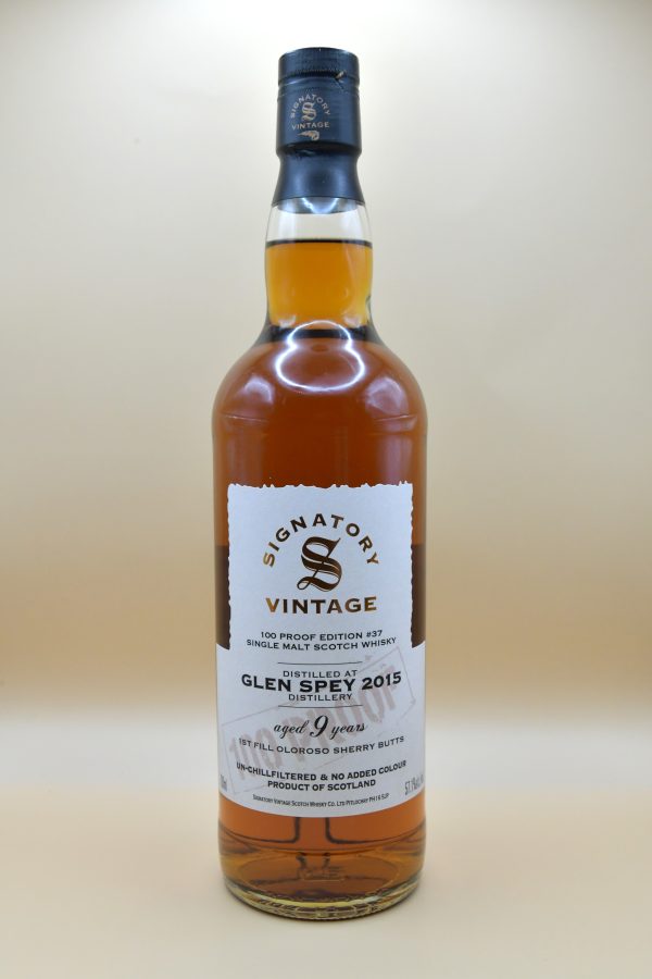 Glen Spey 9 Jahre 2015 100 Proof Edition #37 - Signatory, 57,1%
