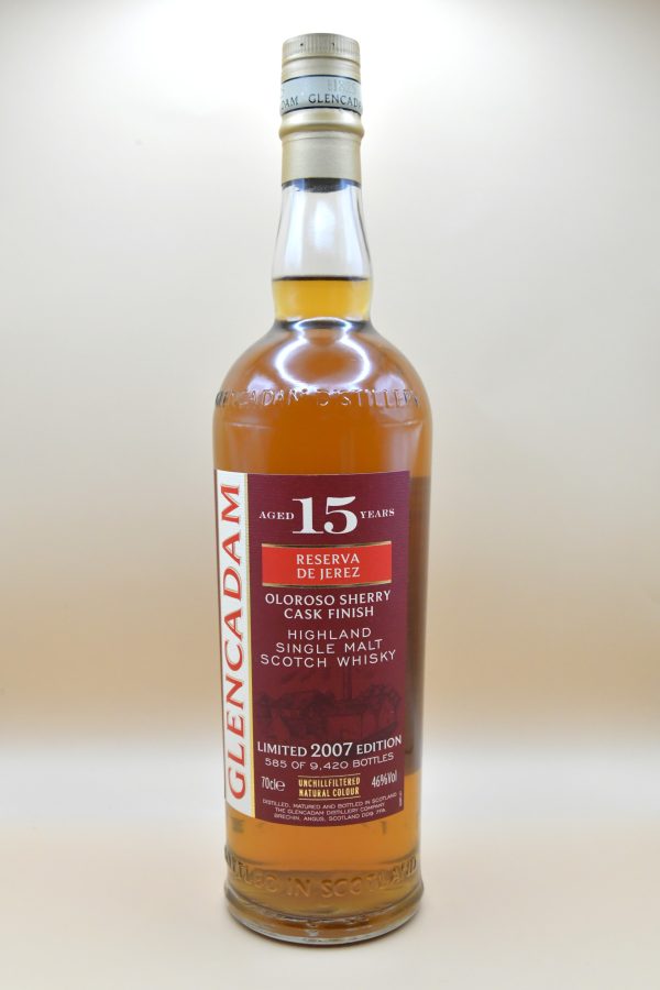 Glencadam 15 Jahre 2007 Reserva de Jerez - (ohne Verpackung), 46%