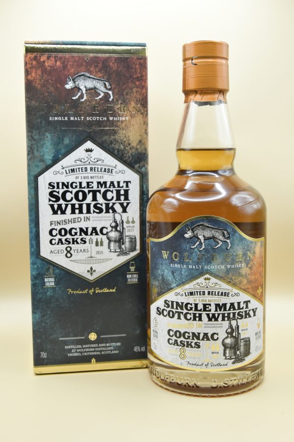 Wolfburn 8 Jahre 2017/2025 Cognac Casks Finish, 46%