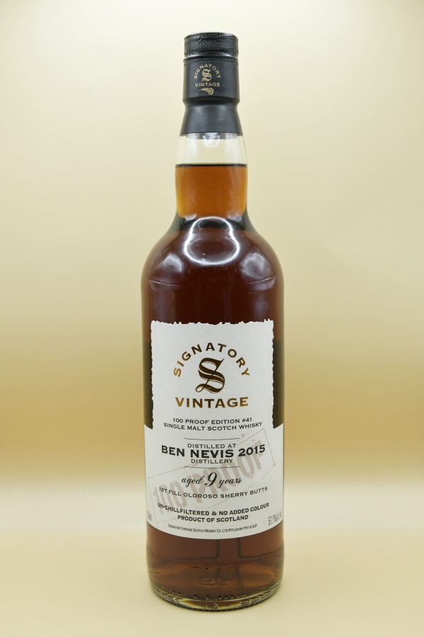 Ben Nevis 9 Jahre 2015 100 Proof Edition #41 - Signatory, 57,1%