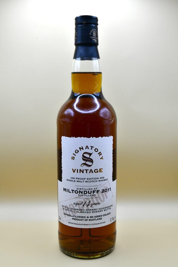 Miltonduff 14 Jahre 2011 100 Proof Edition #54 - Signatory, 57,1%