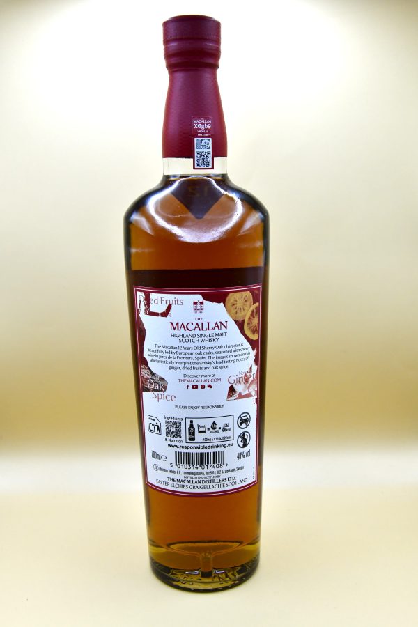 Macallan 12 Jahre Sherry Oak Collection - (ohne Verpackung), 40% – Bild 2