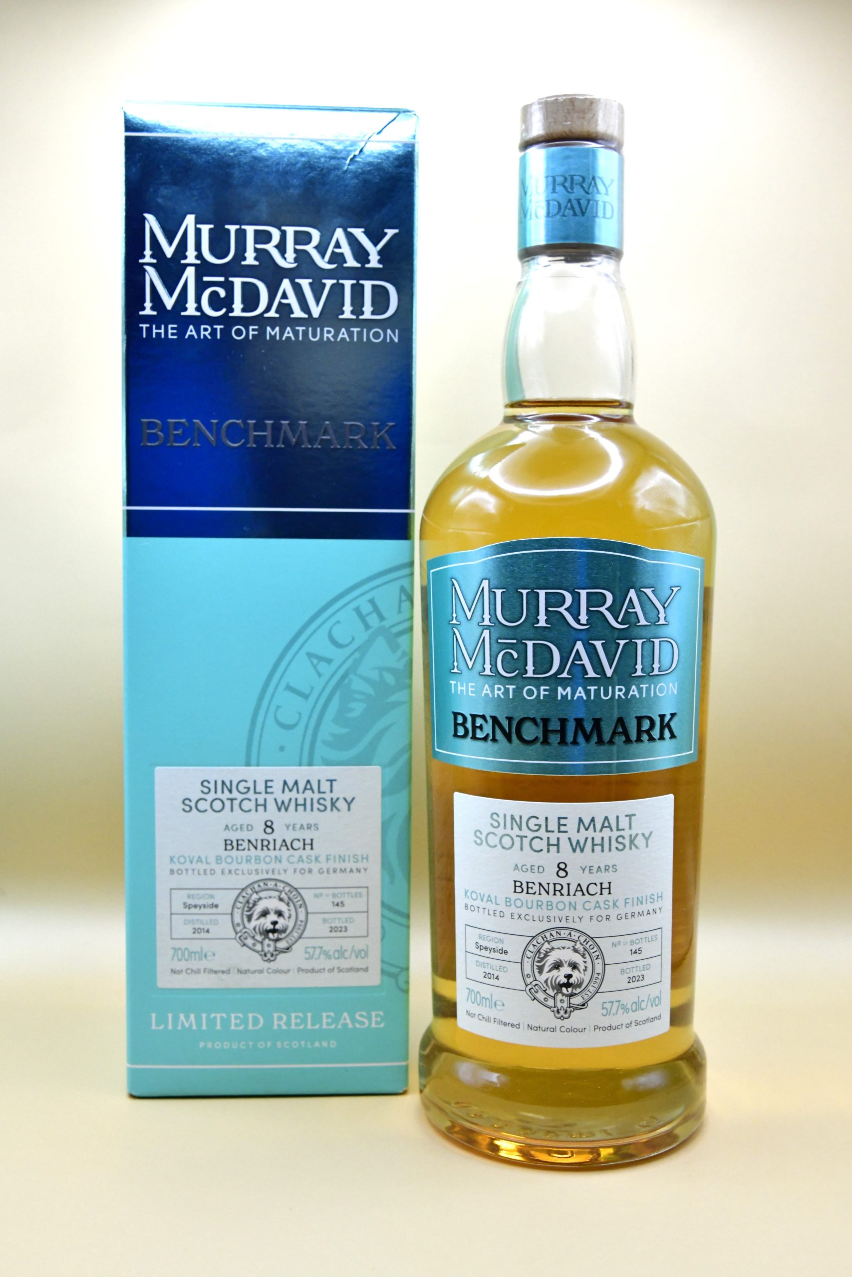 Benriach 8 Jahre 2014/2023 Koval Bourbon Cask finish #2100424 – Murray McDavid, 57,7%
