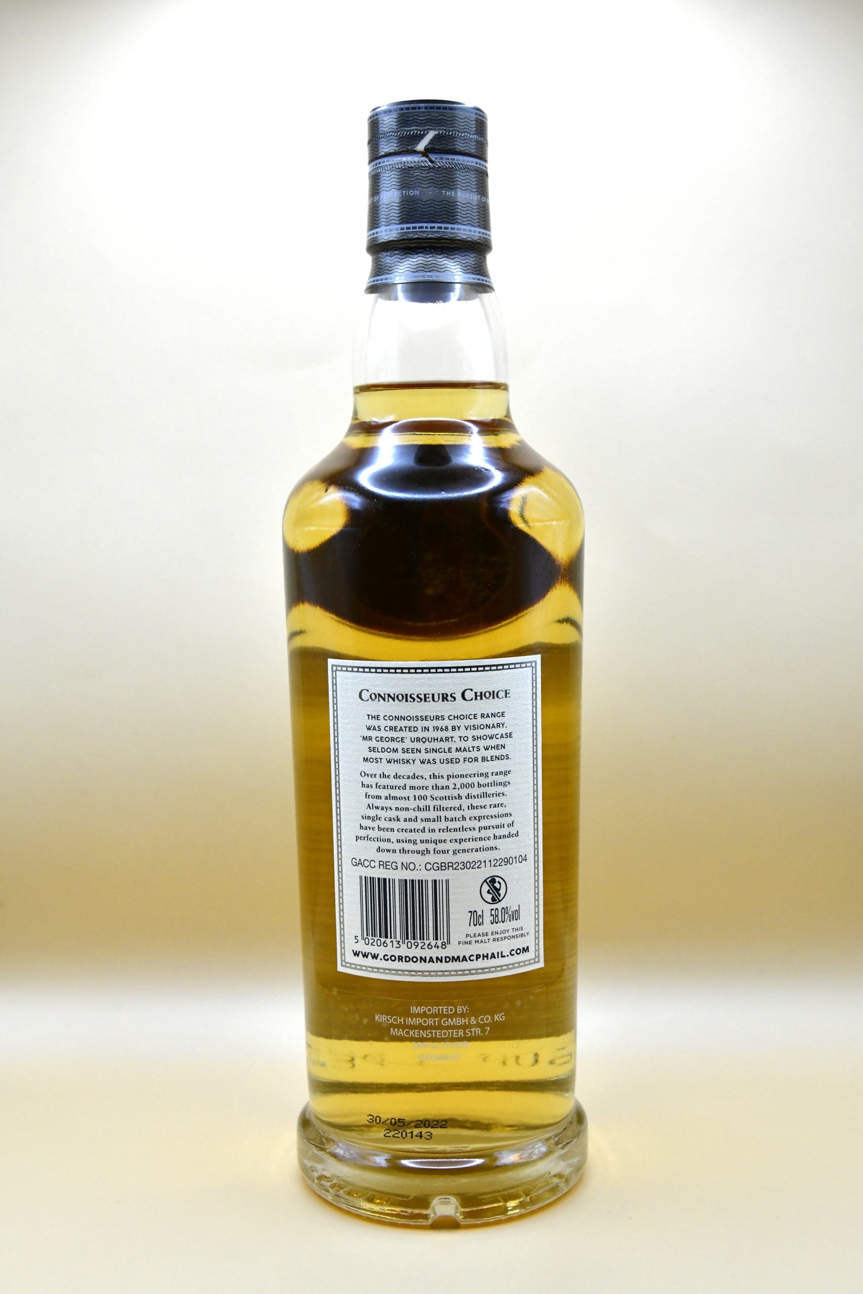Benriach 16 Jahre 2005/2022 Cask No. 120 - Gordon & MacPhail, 58% – Bild 3