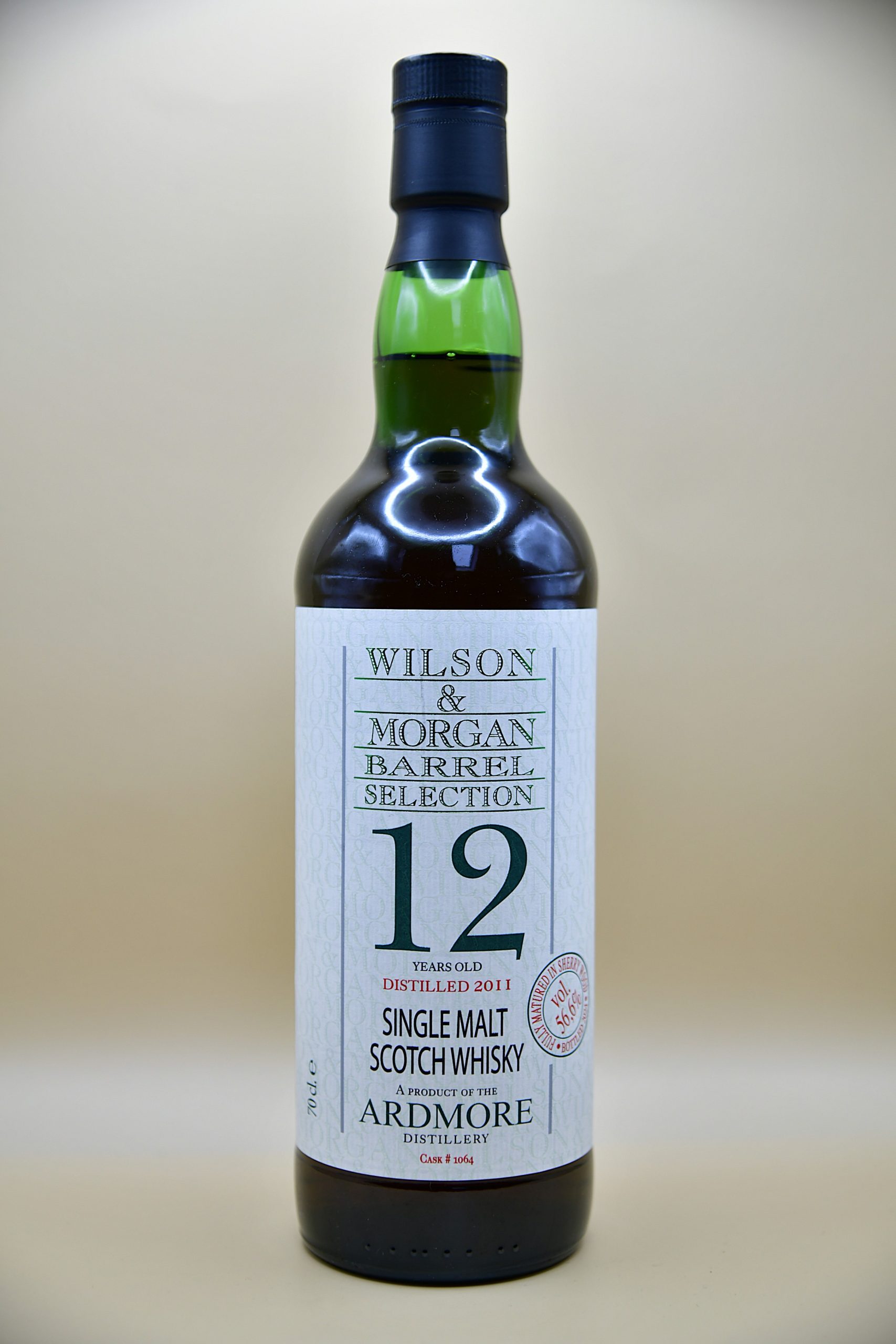 Ardmore 12 Jahre 2011/2024 Cask Strength #1064 (ohne Verpackung) - Wilson & Morgan, 56,6%