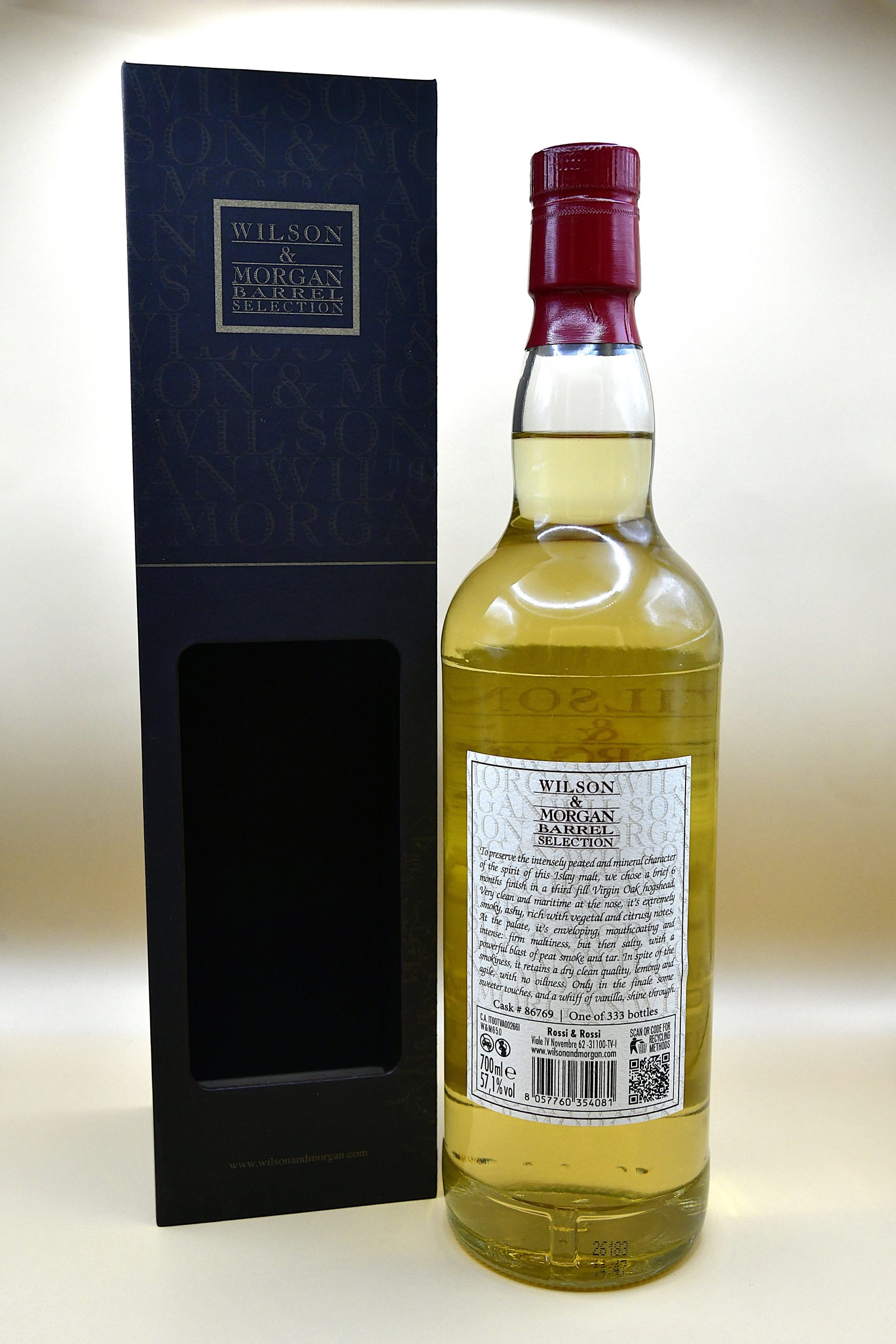 Laphroaig 2014/2026 Virgin Oak Finish 100 U.K. Proof - Wilson & Morgan, 57,1% – Bild 2