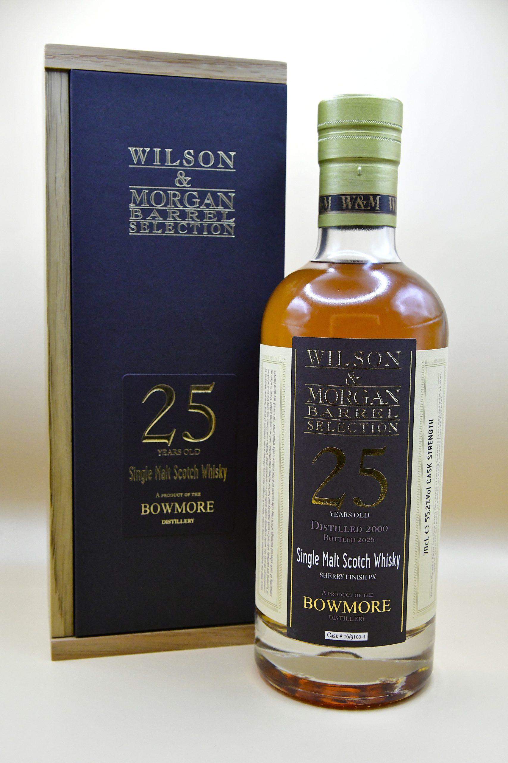 Bowmore 25 Jahre 2000/2026 Sherry Finish PX Special Release #16/9100-1 - Wilson & Morgan, 55,2%