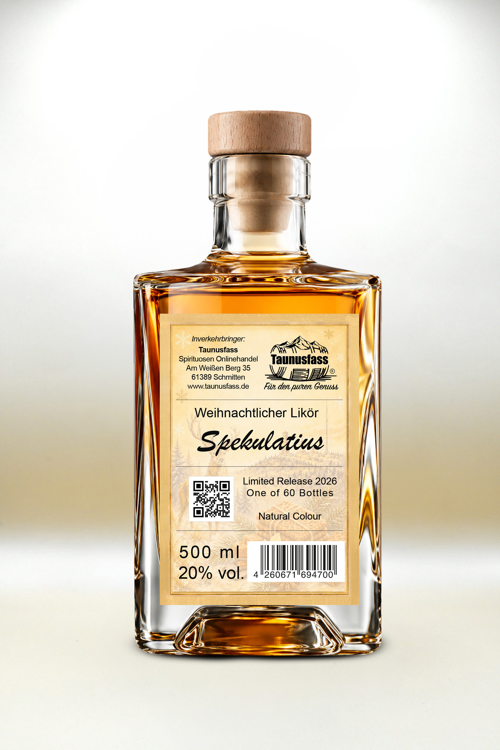 Spekulatius Likör - Taunusfass Special, 20% – Bild 2