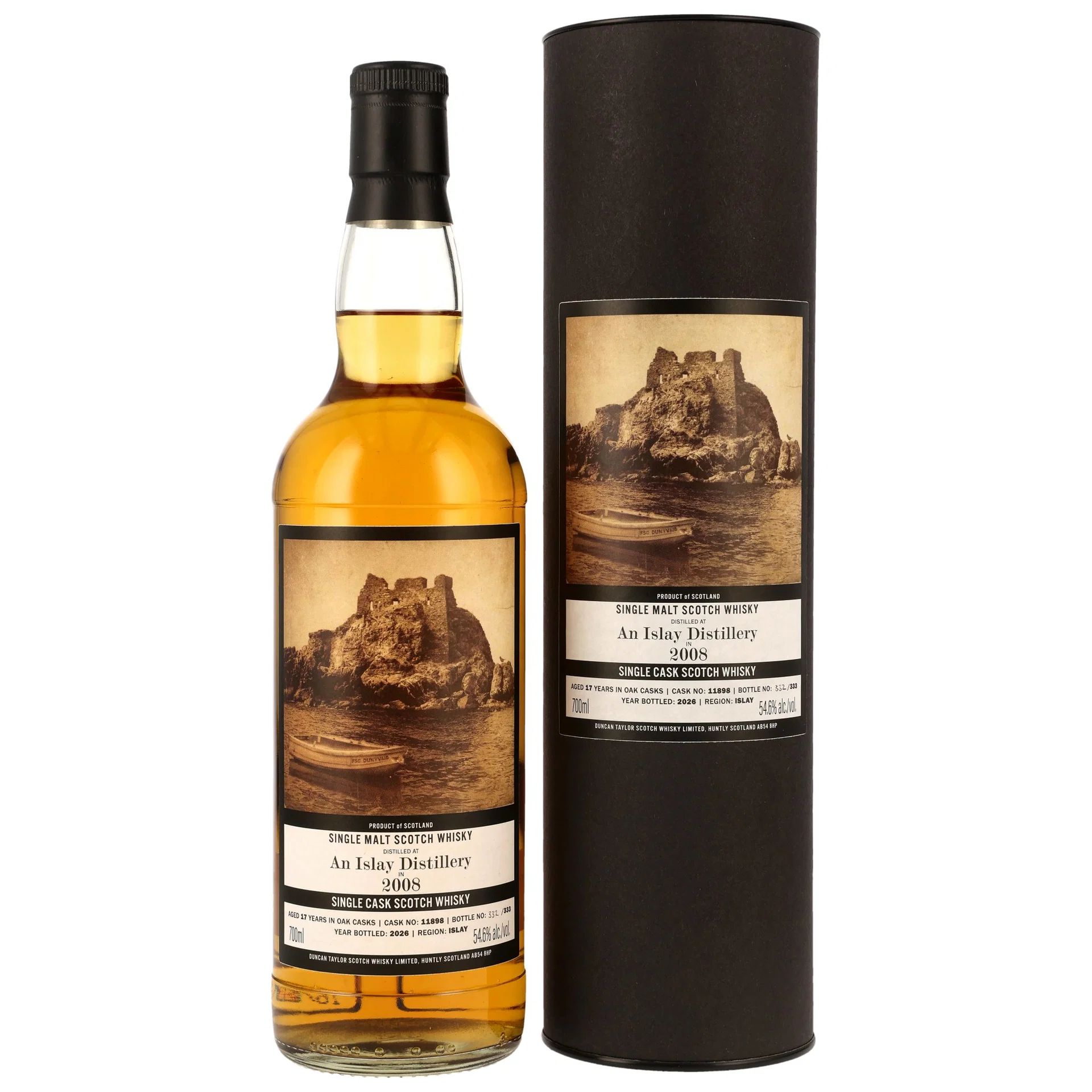 An Islay Distillery 17 Jahre 2008/2026 Single Cask #11898 – Duncan Taylor, 54,6%